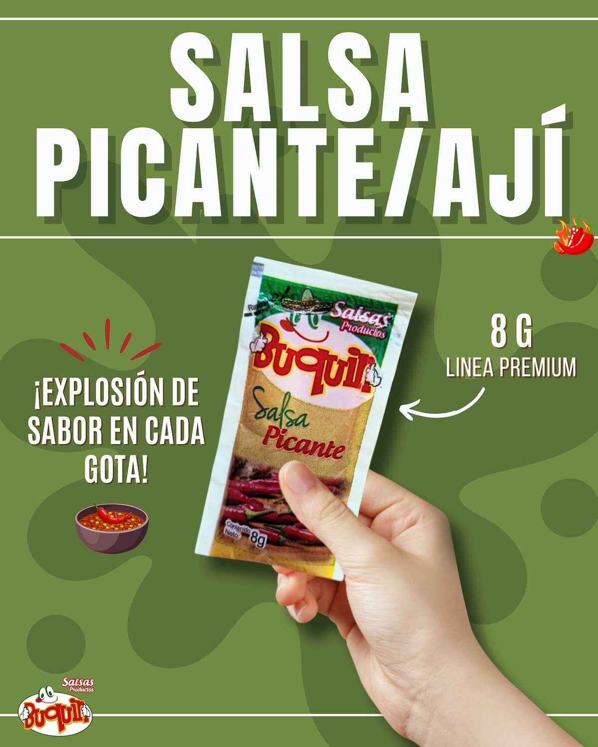 Salsa Picante Buquin en Sobre